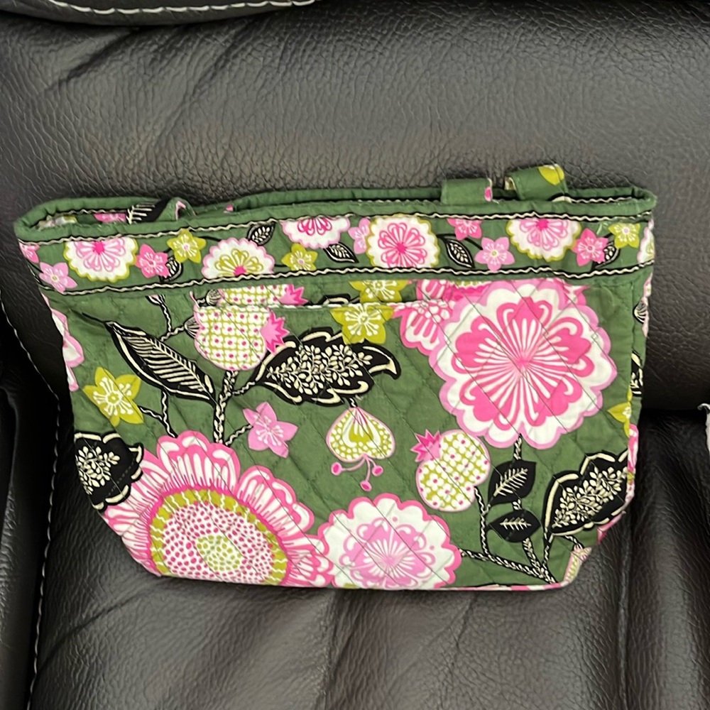 Vera Bradley olive floral petite tote